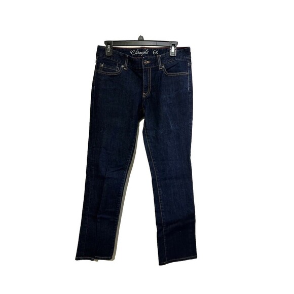 Tommy Hilfiger Dark Wash Mid-Rise Trouser Bootcut Denim Jeans Women’s Size 6S - Picture 1 of 8